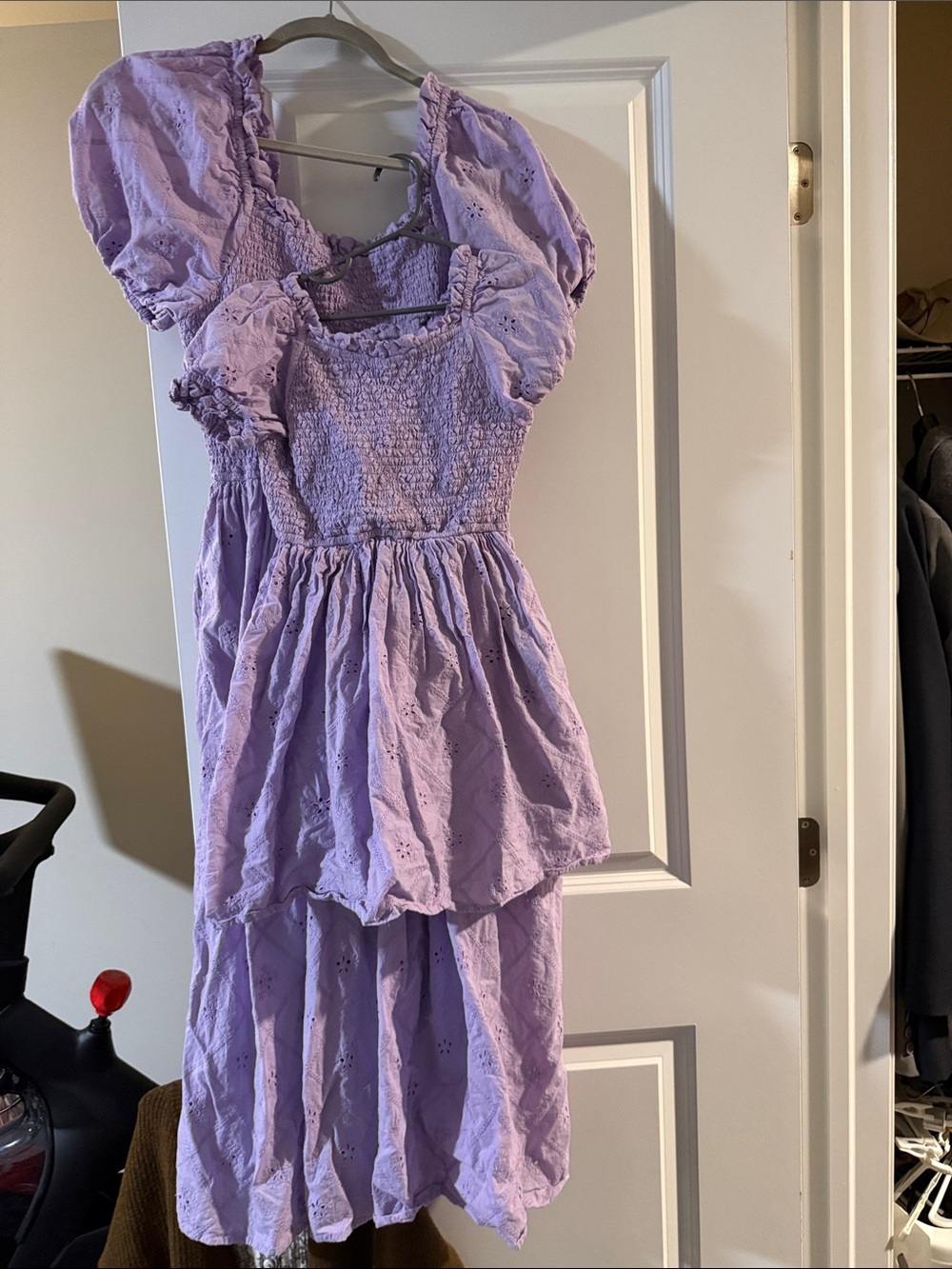 Mommy and me matching lavender dresses